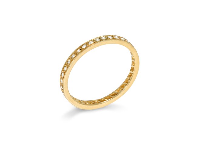 Diamond eternity ring, circa 1950.