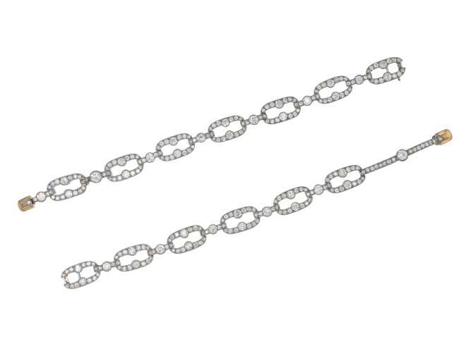 Cartier Paris diamond bracelet/necklace, French, 1912.