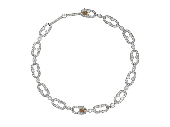 Cartier Paris diamond bracelet/necklace, French, 1912.