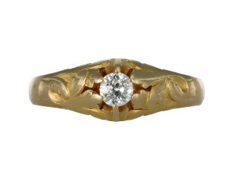 Victorian diamond ring, circa 1890