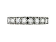 Diamond full eternity ring, circa 1950.