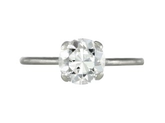 Henri Picq diamond solitaire ring, French, circa 1915.