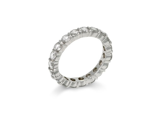 Kutchinsky diamond full eternity ring, English, 1985. 