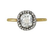Georgian diamond coronet cluster ring, circa 1830. 