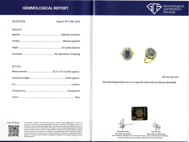 Ceylon sapphire and diamond coronet cluster ring, circa 1890.