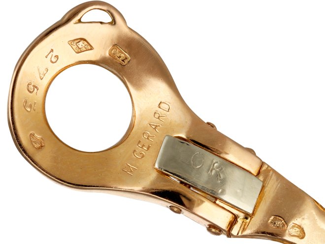 M. G&eacute;rard diamond earrings, French, circa 1970.