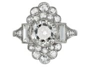 Old Cut diamond cluster ring, circa 1935.