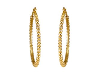 Van Cleef & Arpels Perlée hoop earrings, French. 