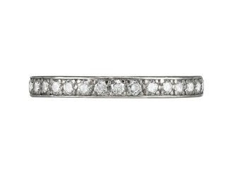 Tiffany & Co Diamond full eternity ring, American, circa 1940.