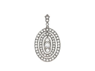 Tiffany & Co. diamond pendant, American, circa 1920.