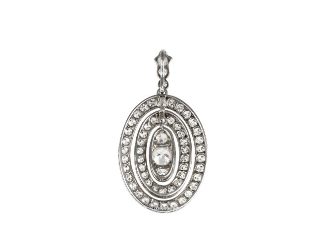 Tiffany & Co. diamond pendant, American, circa 1920.