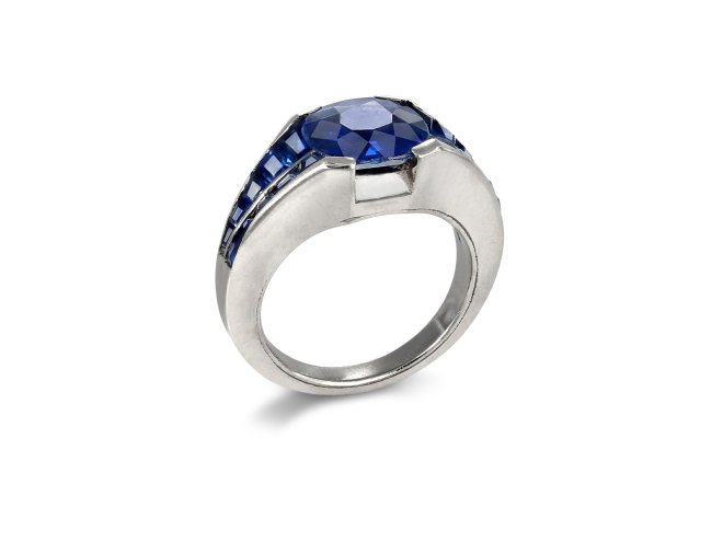 Van Cleef & Arpels sapphire ring, French, circa 1954.