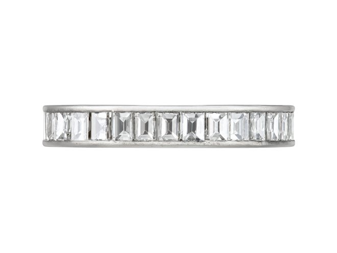 Diamond full eternity ring, early 20th century. 