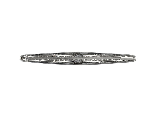 Old Cut diamond brooch, circa 1910.
