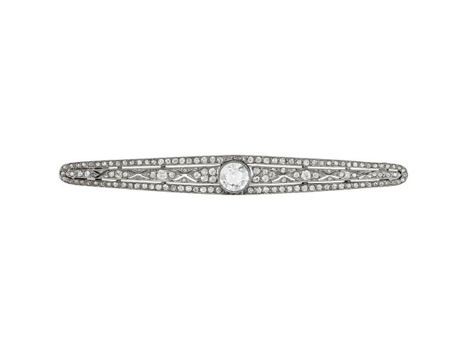 Old Cut diamond brooch, circa 1910.