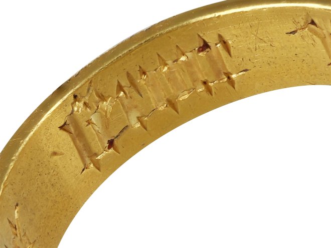 Blood of Christ enamelled gold ring, circa 1400&ndash;1500.