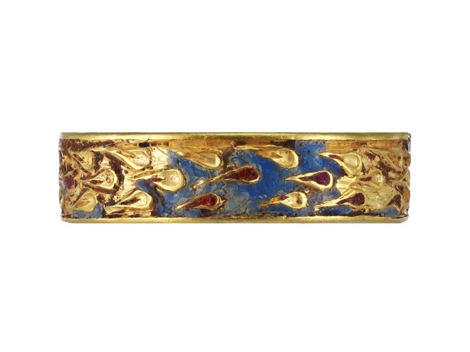Blood of Christ enamelled gold ring, circa 1400&ndash;1500.