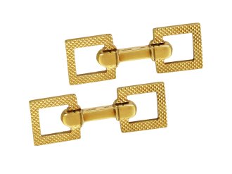 Mauboussin gold cufflinks, French, mid 20th Century.
