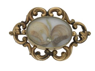 Victorian gold mourning brooch berganza hatton garden