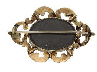Victorian gold mourning brooch berganza hatton garden