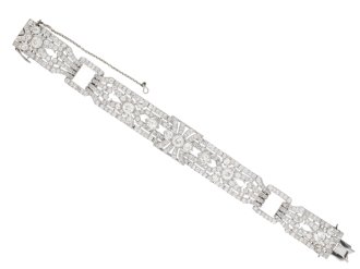 Art Deco diamond bracelet, circa 1920.