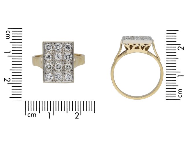 Vintage diamond cluster ring hatton garden