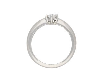 Marquise shape diamond solitaire ring, circa 2001. Hatton Garden