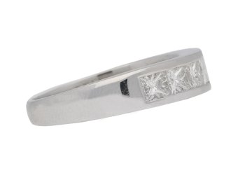 Diamond half eternity ring, circa 2003. 