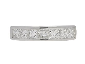 Diamond half eternity ring, circa 2003. 