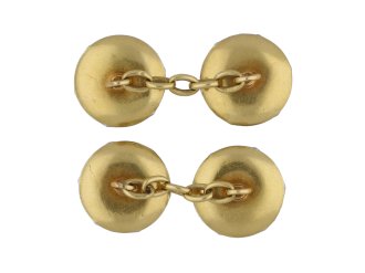 Antique diamond cufflinks in platinum gold berganza hatton garden