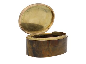 Gold topped stone box, Circa 1900 berganza hatton garden