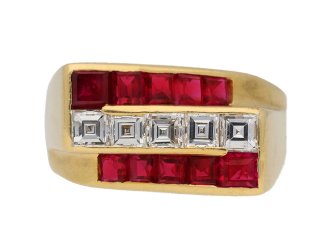  oscar heyman diamond ruby ring berganza hatton garden