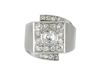 art deco cocktail diamond ring hatton garden berganza