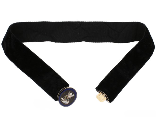 micro mosaic velvet choker hatton garden berganza