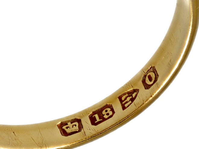 Victorian ruby, sapphire and diamond ring, English, 1897.