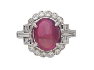 vintage diamond ruby ring berganza hatton garden