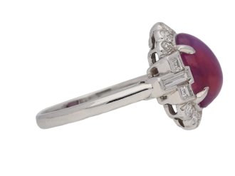 vintage diamond ruby ring berganza hatton garden