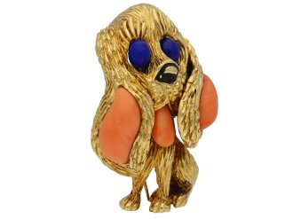 Mauboussin Paris dog brooch berganza hatton garden