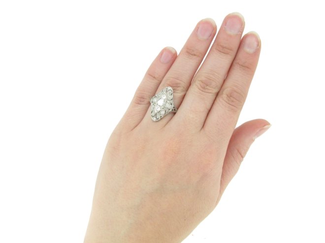 antique ornate diamond ring hatton garden berganza