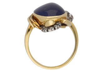 front art nouveau sapphire diamond ring hatton garden berganza