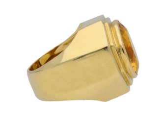 Fred of Paris solitaire citrine ring berganza hatton garden