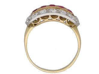 Ruby and diamond saddle ring berganza hatton garden