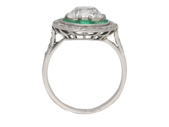 antique diamond emerald ring berganza hatton garden