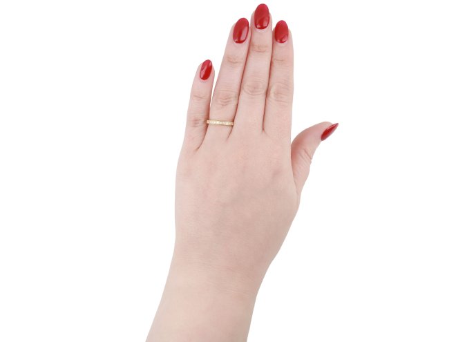 Diamond eternity ring, circa 1950. 