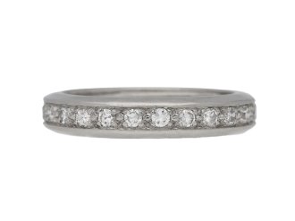 Diamond eternity ring, French, circa 1950.