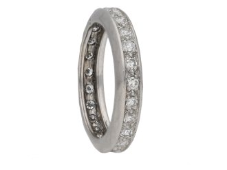 Diamond eternity ring, French, circa 1950.