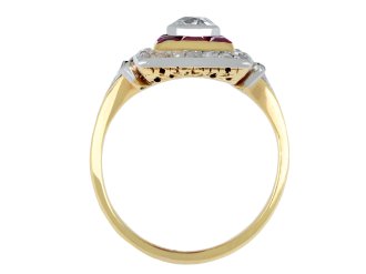 Edwardian ruby and diamond cluster ring, circa 1905 hatton garden