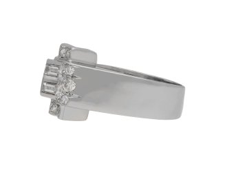 Art Deco diamond ring, circa 1955.  Hatton Garden