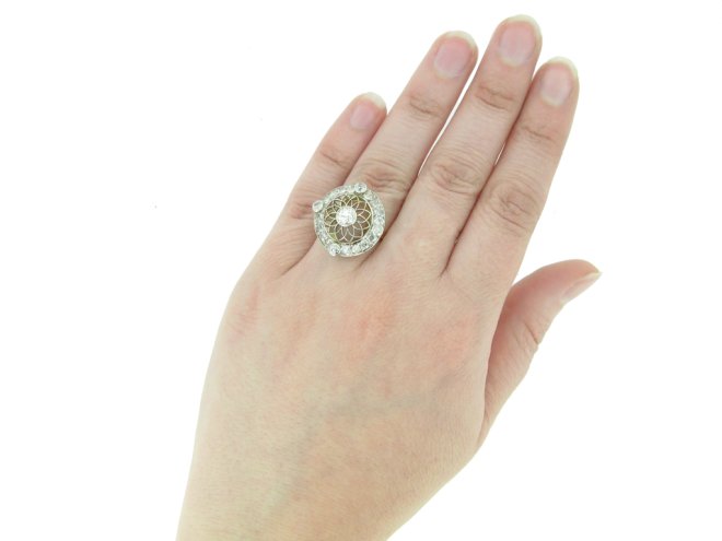 Belle Epoquecoronet  diamond cluster ring circa 1905.html