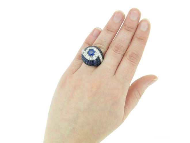 vintage sapphire diamond ring berganza hatton garden